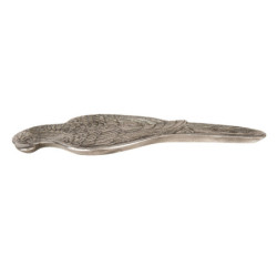 Stříbrná dekorativní miska ve tvaru papouška - 10*32*2 cm