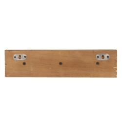 Nástěnný věšák bílá lama s patinou - 30*4*7 cm